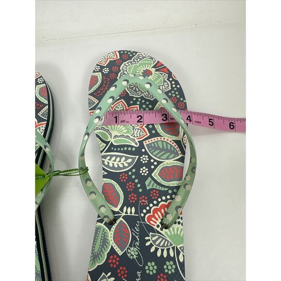 NWT Vera Bradley Flip Flops Nomadic Floral Large 12697-374L - Picture 13 of 13